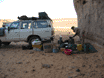 bivouac rocher girafes et autruches